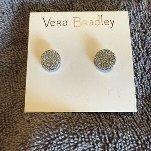 Vera Bradley Silver Pavé Stud Earrings